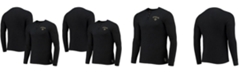 Junk Food Men's Black New Orleans Saints Thermal Henley Long Sleeve T-shirt